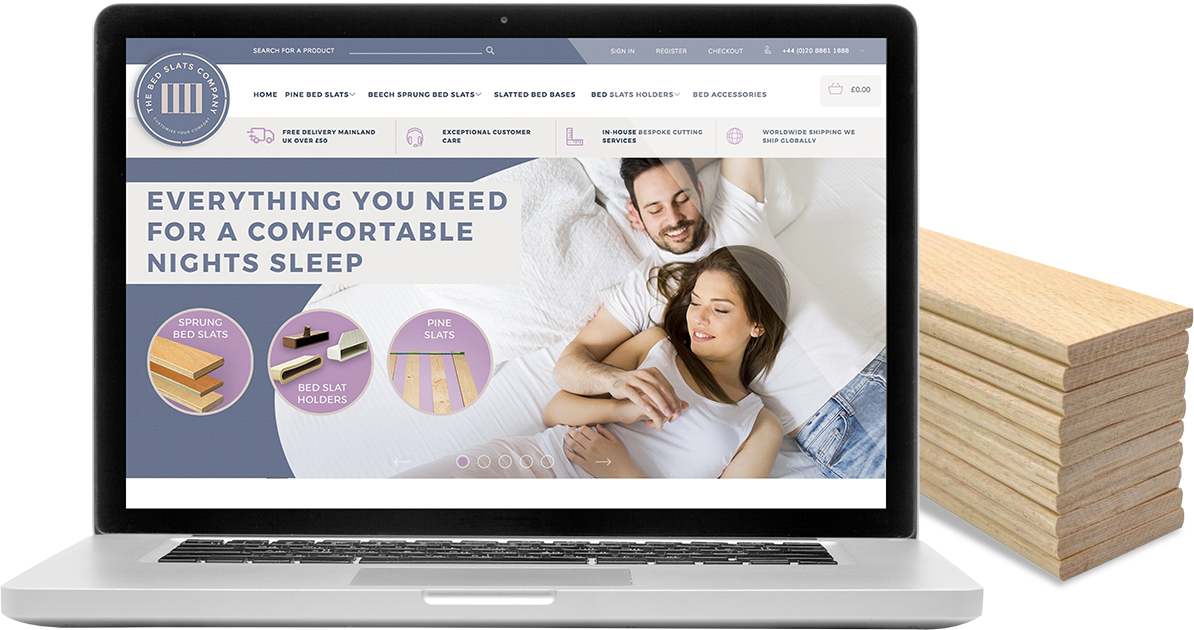 The Bed Slats Company Magento Ecommerce Store