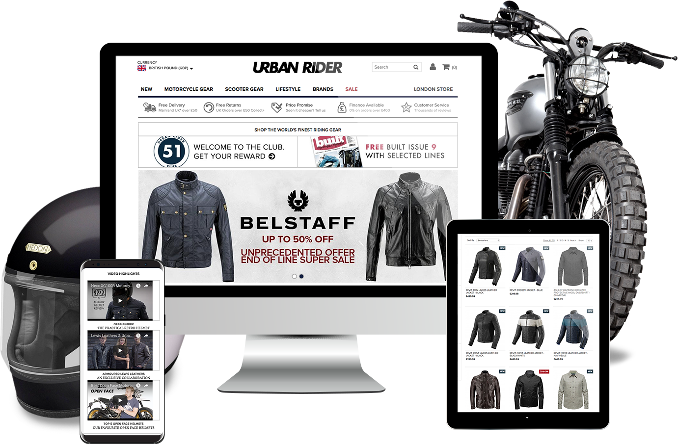 Urban Rider Magento Ecommerce Store