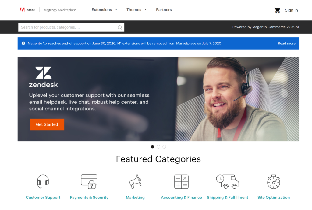 Magento 1 extensions will be removed from the Magento Marketplace from the 7th July, 2020
