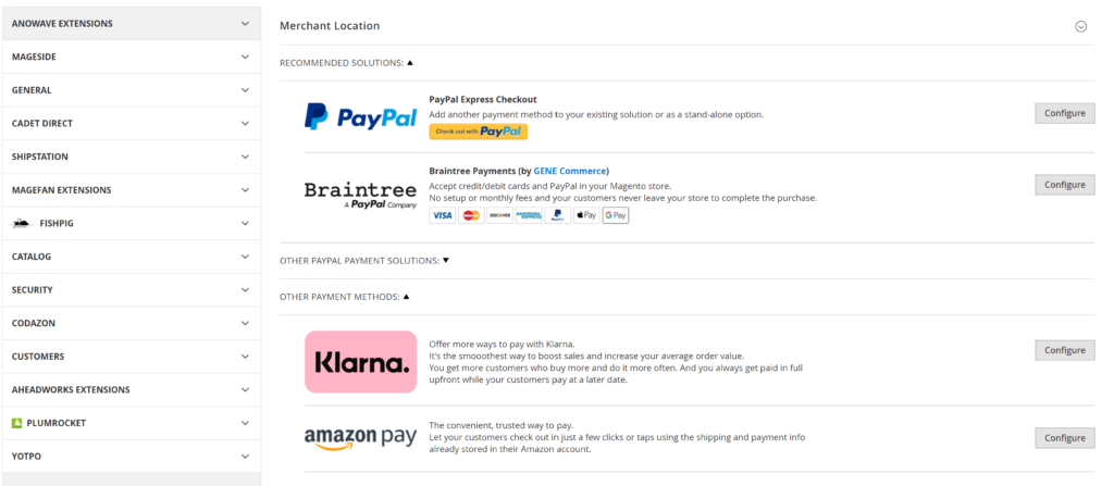 Magento supports hundreds of payment gateways 